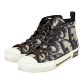 ディオール B23 オブリーク ハイカットスニーカー ベージュ キャンバス ラバー メンズ Dior 【中古】
